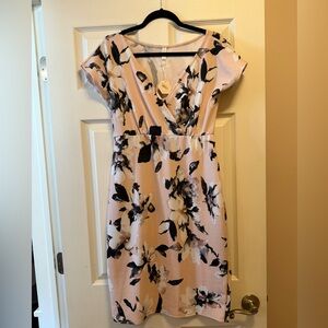 NWT Pinkblush Floral Maternity Midi Dress size Large